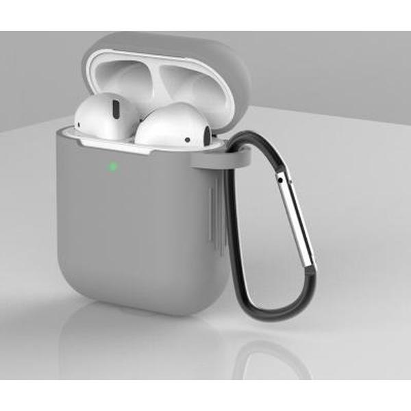 Airpod Siliconen Hoesje Casez - Grijs - Geschikt voor Apple Airpods - airpod case - oordopjes hoesje - beschermhoesje airpods - draadloze oordopjes - bescherming - draadloze koptelefoon - hoesje - Draadloze oordopjes - Draadloze oortjes