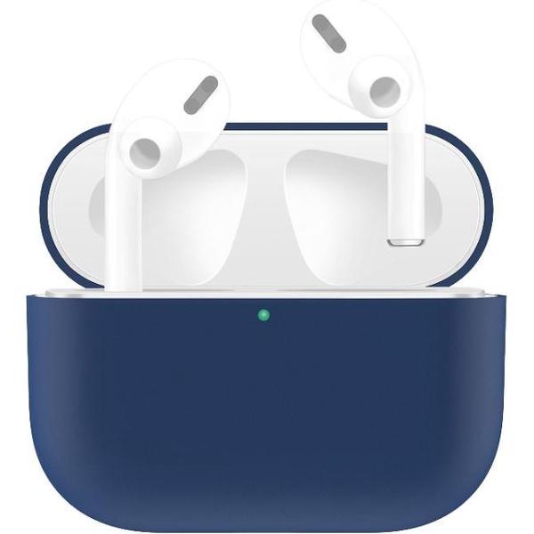 By Qubix - AirPods Pro Solid series - Siliconen hoesje - Blauw - AirPods hoesjes