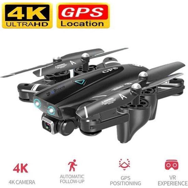 DrPhone TT GPS Drone – Remote control – GPS 2.4Ghz – Drone – 4K Film – Record – Opnemen – Autolock Person – Anti Jamming - Foto - Mobiel + Afstandsbediening