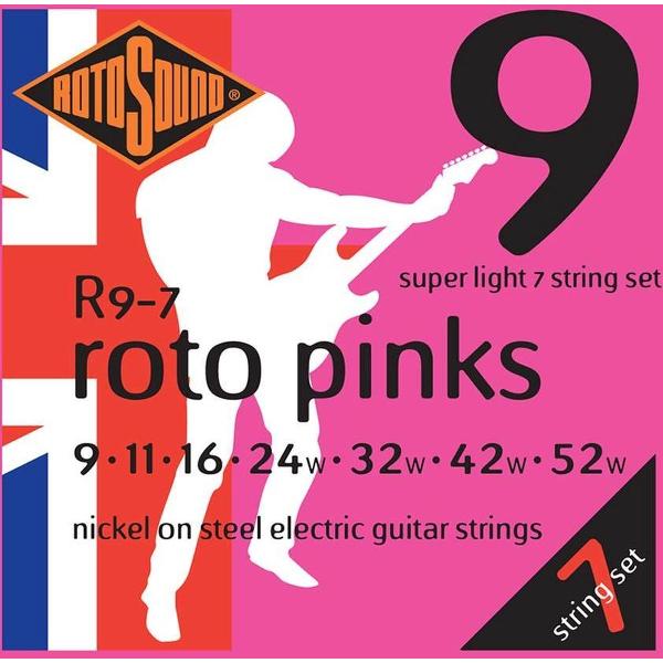 Snarenset elektrische gitaar Rotosound Roto Series R9-7