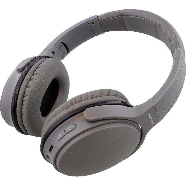 Shipndsell - Headphone met bleutooth - Grijs - Comfortable Fit - Extra Bass - Blau-punkt