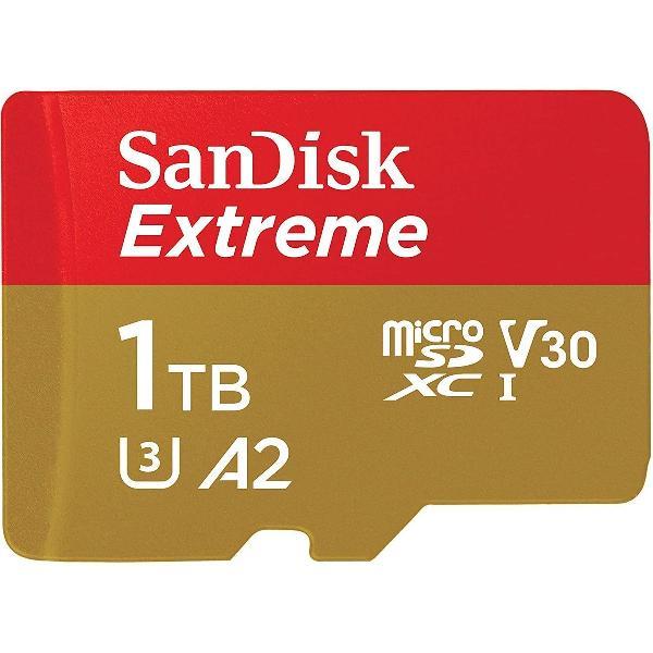 SanDisk Extreme MicroSDXC 1TB - U3 V30 A2 - 160MB/s - met adapter