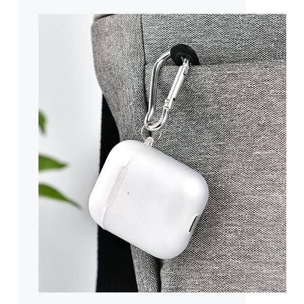 Silicone Case Cover Hoesje geschikt voor Apple AirPods 2 / 1 - Transparant