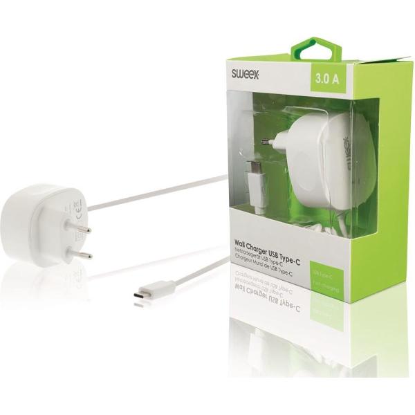 Sweex CH-005WH Lader 3.0 A Usb-c Wit