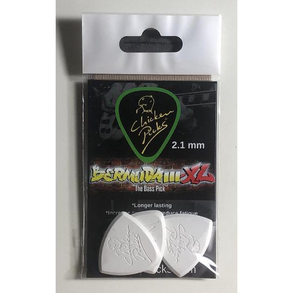 ChickenPicks Bermuda III XL 2.1 mm plectrum - The Bass Pick 3-Pack