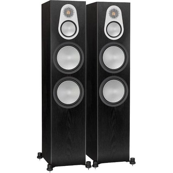 Monitor Audio Silver 500 - Krachtige Hifi Vloerstaande Luidspreker - Zwart (Paar)