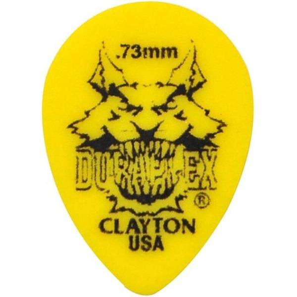 Clayton Duraplex small teardrop plectrums 0.73 mm 6-pack