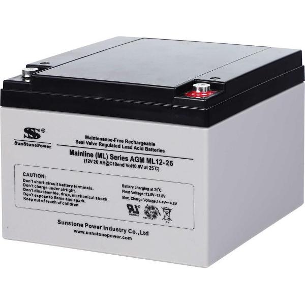 12V 26Ah deep-cycle loodbatterijen zonnestelsel AGM-batterijaccumulator
