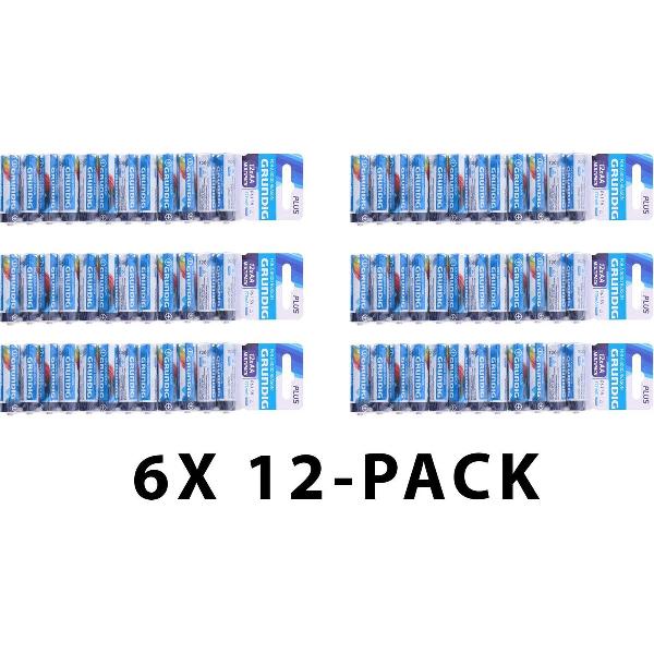 Grundig AA batterijen - R6 - 1.5V - Voordeelverpakking 72 stuks