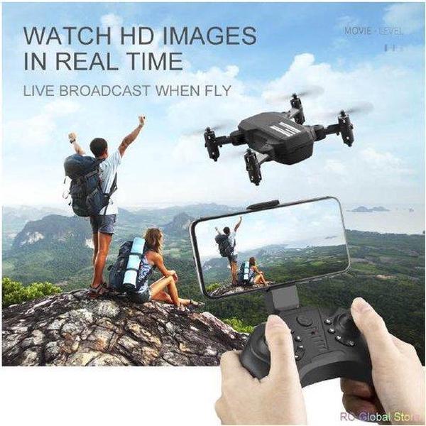 Mini Drone 1080P HD Camera - Foto-Video-WiFi - met 6 assige gyroscoop inklapbaar en opbergtas