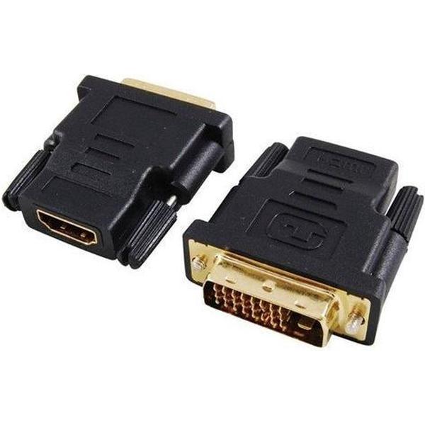 HDMI Female naar 24+1 DVI Male Adapter - 1 Stuk