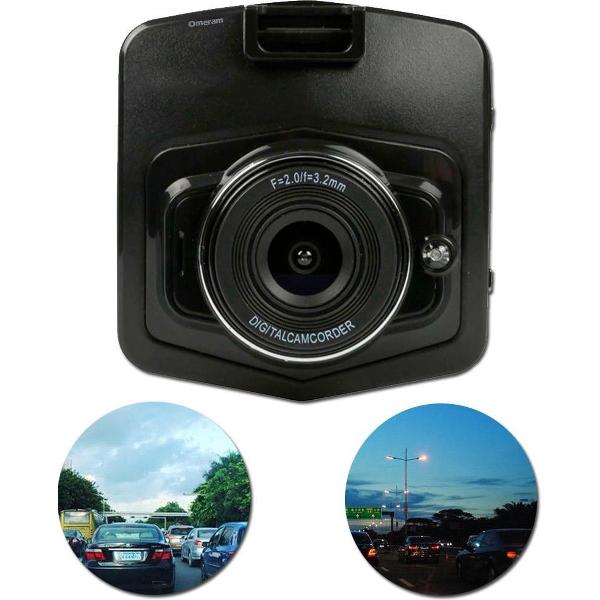Dashcams | Dashcam | Dashboard camera | Autovideo camera | Full HD 1080p | 2.5 inch LCD | Zwart