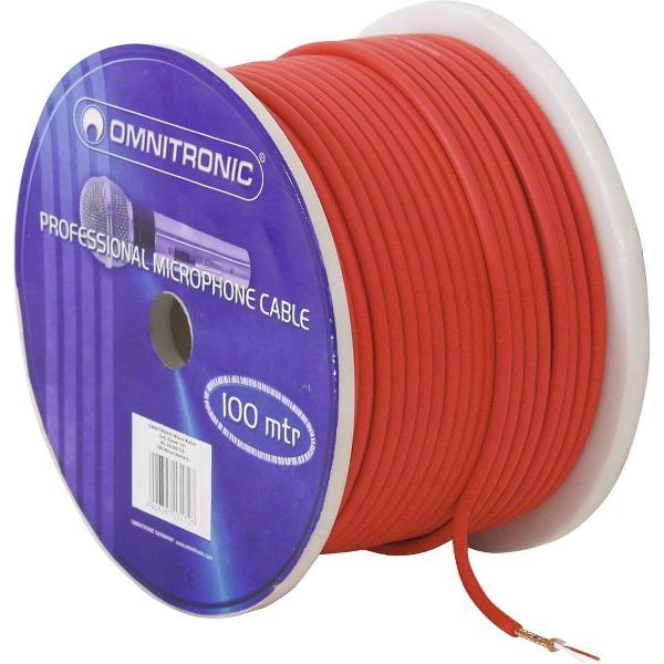 OMNITRONIC Microphone cable 2x0.22 100m rd