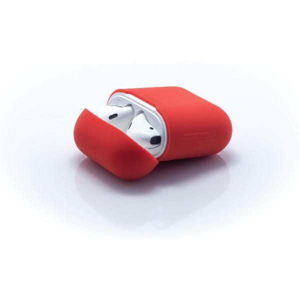 Case voor Apple AirPods - Rood - Siliconen