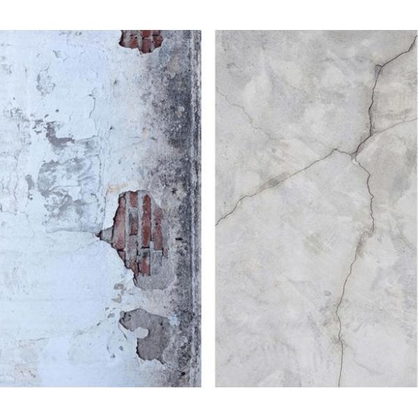 DW4Trading® Vinyl achtergrond dubbelzijdig voor food fotografie stucwerk steen