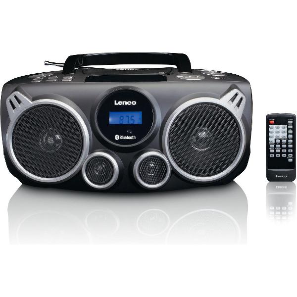 Lenco SCD-100 - Draagbare Radio/CD-speler met Bluetooth en USB - Zwart