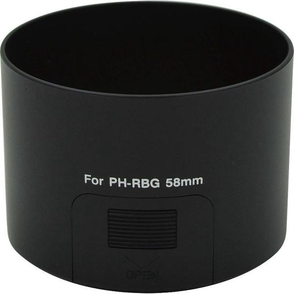 Zonnekap type PH-RBG 58mm / Lenshood voor Pentax objectief (Huismerk)