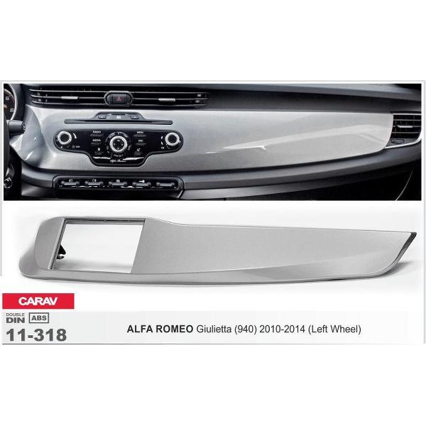 2-DIN ALFA ROMEO Giulietta (940) 2010-2014 (Left Wheel) afdeklijst / installatiekit Audiovolt 11-318