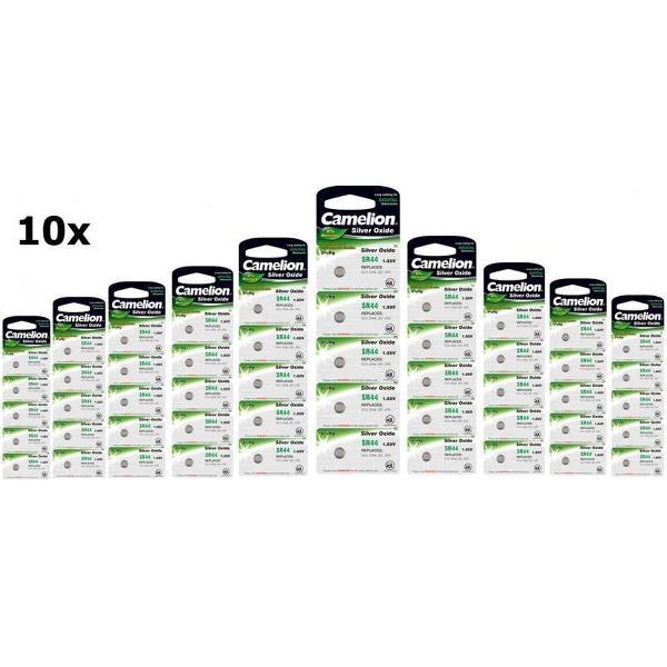 50 Stuks (10 Blister a 5st) Camelion 357-303 /G13 / SR44W 1.5V knoopcel batterij