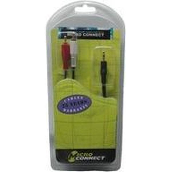 Microconnect 3.5mm - 2xRCA (3m) audio kabel Zwart