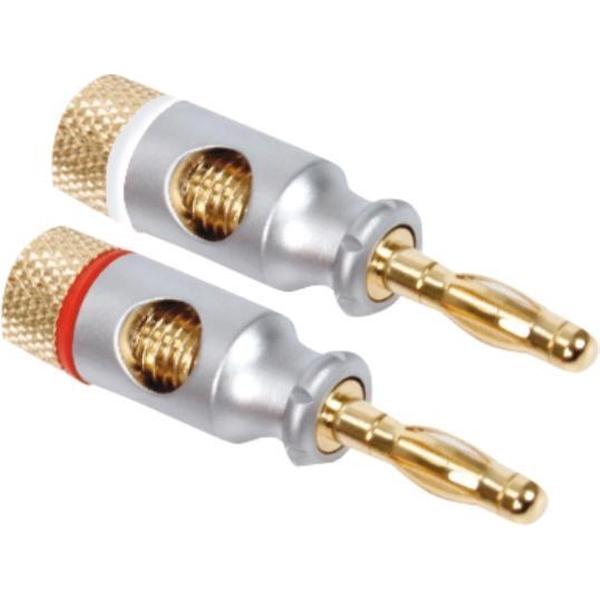 Hq Hqs-sbc001/b 24k Vergulde en Afgeschermde Banana Plug 2-blister
