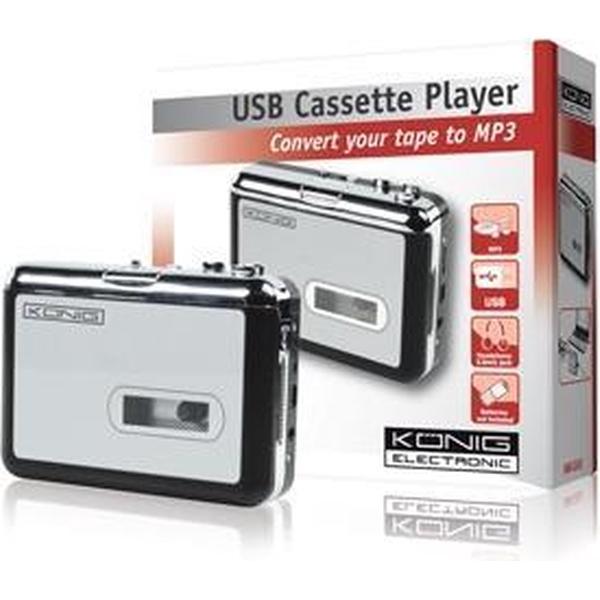 König - HAV-CA10 - Cassette/MP3 Converter - Zilver