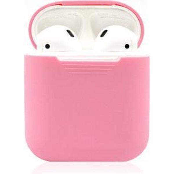 KELERINO. Siliconen hoesje voor Apple Airpods 1 & 2 - Softcase - Licht Roze