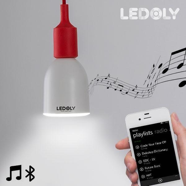 Ledoly L1000 Witte Bluetooth Ledbubbel met Luidspreker