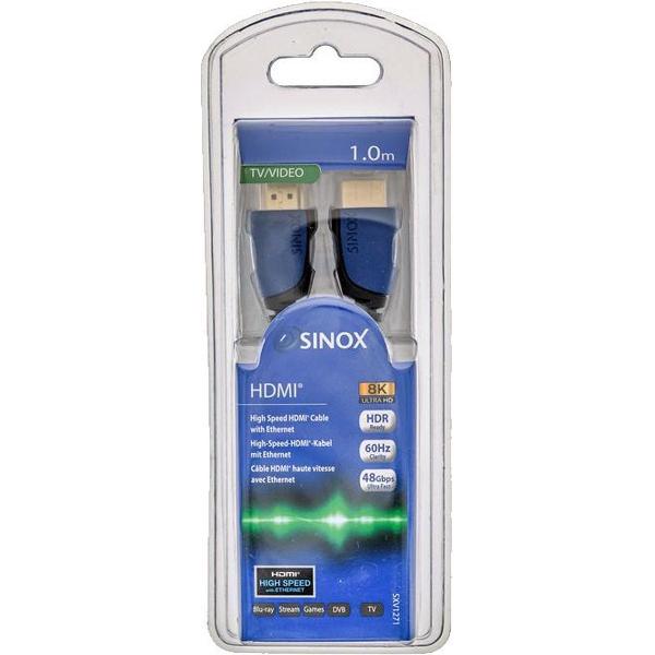 Sinox 8K HDMI kabel - V2.1 8K/UHD 60 Hz 1 mtr.
