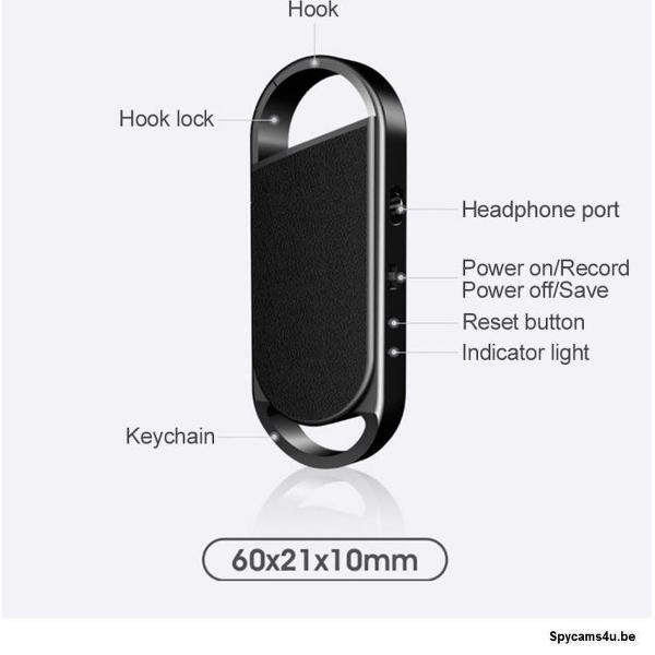 Geluidsrecorder - Voice recorder - Spy tool - Afluister apparaat