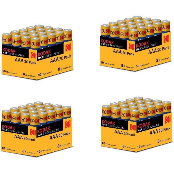 Kodak Max Super Alkaline AAA 80 stuks