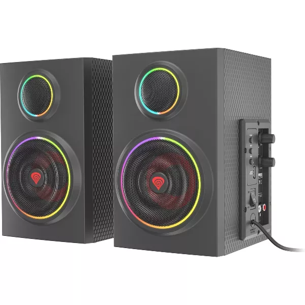 Genesis Helium 300BT Bluetooth 2.0 Gaming Speakers met ARGB verlichting - Zwart