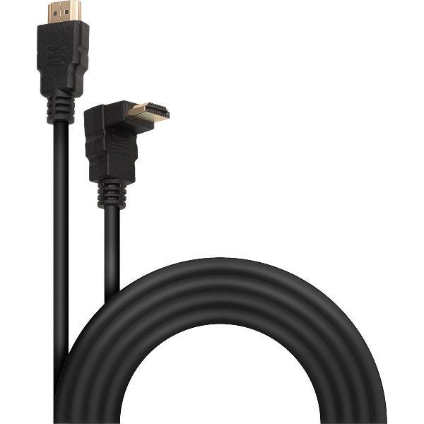 HDMI kabel 1.4 recht naar hoek - 3 meter