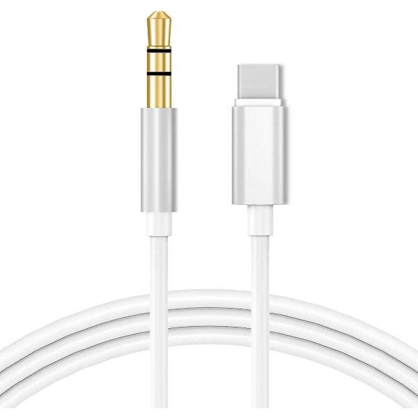 USB-C naar AUX kabel - Convertor – USB C naar jack – Type-C naar oordopjes – USB-C naar Jack 3.5mm – Kabel – Compatibel met Samsung / Apple / Android – USB naar audio – USB naar geluid – USB-C oortjes – Koptelefoon – AUX kabel - Koptelefoons
