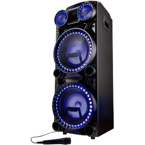 MEDION LIFE X64060 Party luidspreker | 2 x 100 Watt | Bluetooth 5.0 | drum functie | LED-display | karaoke-, DJ functie | Equalizer | Microfoon