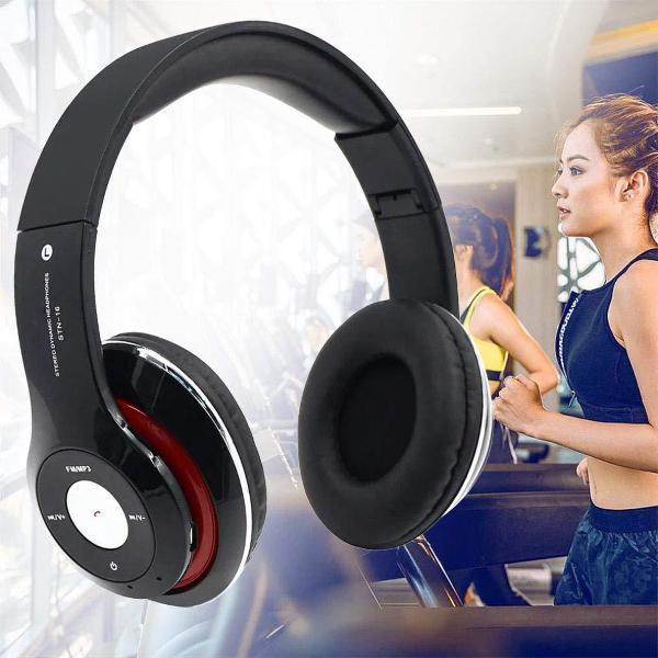 Draadloze Headset Bluetooth 4.1 ruisonderdrukkende stereo opvouwbare hoofdtelefoon voor iPhone, Android, smartphones, tablets, pc, met microfoon, MP3 FM-functie