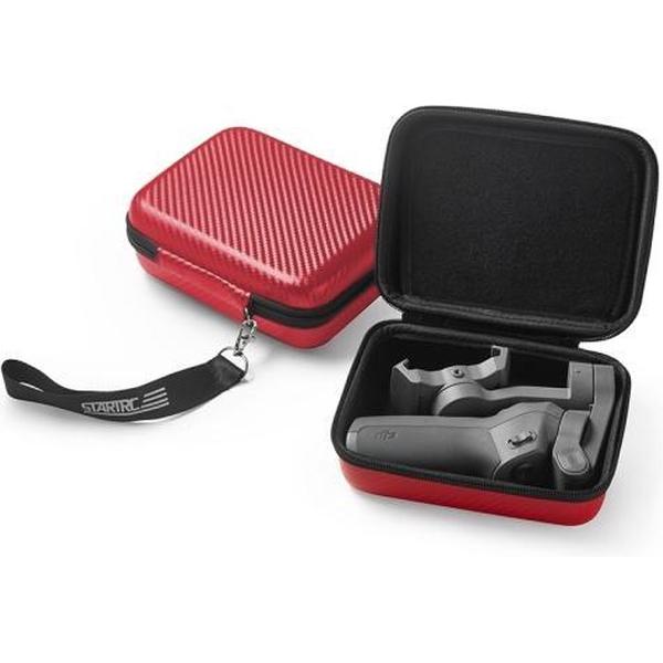 STARTRC PU Carbon waterdichte opbergdoos voor DJI Osmo Mobile 3 Gimbal (rood)