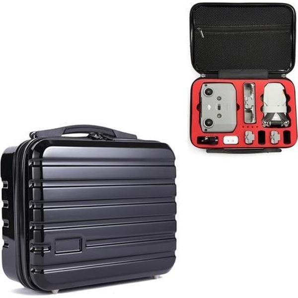 ls-S004 draagbare waterdichte drone handtas opbergtas voor DJI Mavic Mini 2 (zwart + rode voering)