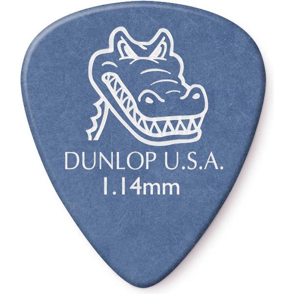 Dunlop Tortex Gator Grip Pick 1.14 mm 6-pack standaard plectrum