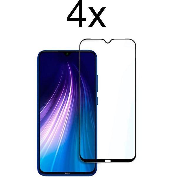 Xiaomi Redmi Note 8 Screenprotector - Beschermglas Xiaomi Redmi Note 8 Screen Protector Glas - Full cover - 4 stuks