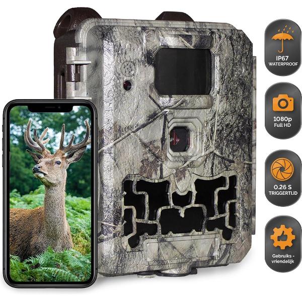 Wildlife Camera - 30MP 1080P HD - Incl. 32GB SD-Kaart + AA Batterijen + Kaartlezer - Wildcamera met Nachtzicht