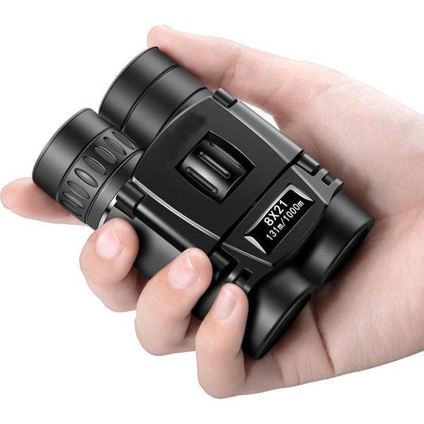 Verrekijker - Mini Pocket Opvouwbare 8x21 - Kleine Compacte - Lichtgewicht - Verrekijker voor Volwassenen & Kinderen