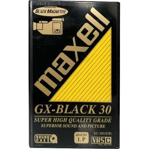 Maxell VHS-C GX-Black 30 videoband voor camcorder 30min