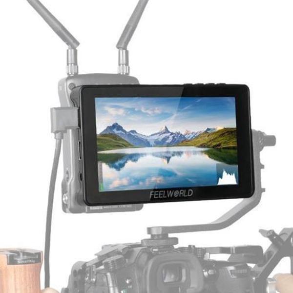 FEELWORLD F5 Pro 5.5 inch Full HD 1920x1080 IPS Touchscreen DSLR Camera Veldmonitor met kantelarm, ondersteuning 4K HDTV Input / Output