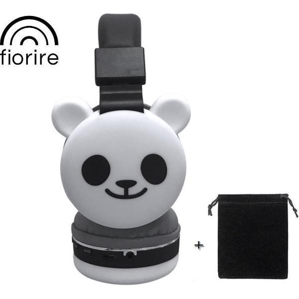 FIORIRE - Draadloze bluetooth kinderkoptelefoon - Koptelefoon met microfoon - Over-ear - Met volumebegrenzer 85 db - Zwart
