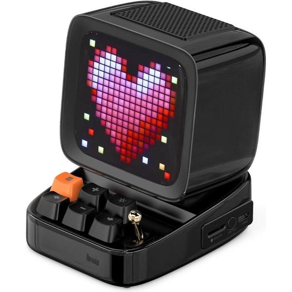 Divoom® Ditoo Draagbare Bluetooth Speaker Met Retro Pixeldisplay - Retro Games - Retro Radio Inclusief Opbergdoos - Zwart