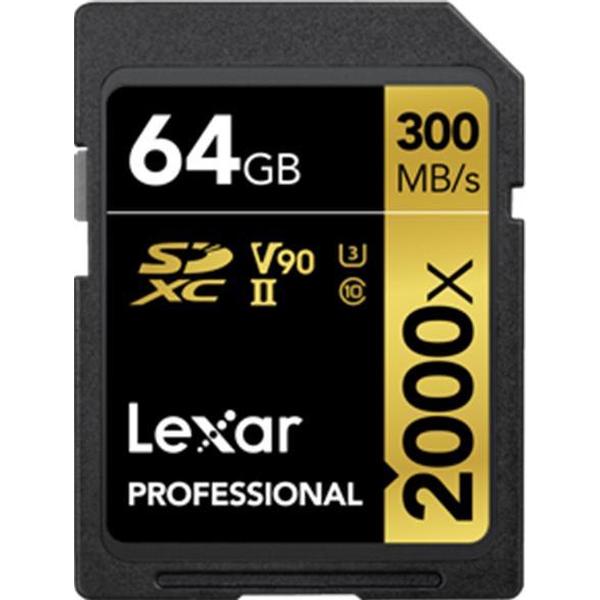 Lexar SDXC Professional UHS-II 2000x 64GB