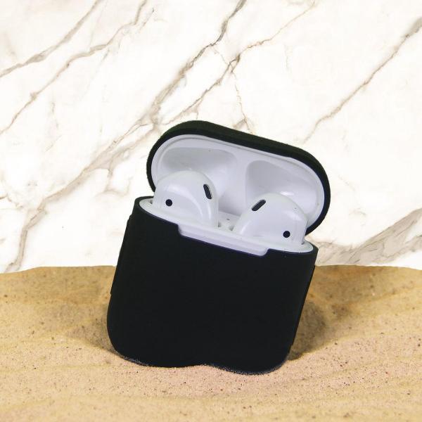 Black Soft AirPods Case - AirPods Case - AirPods 1 en 2 - Zwart - Soft