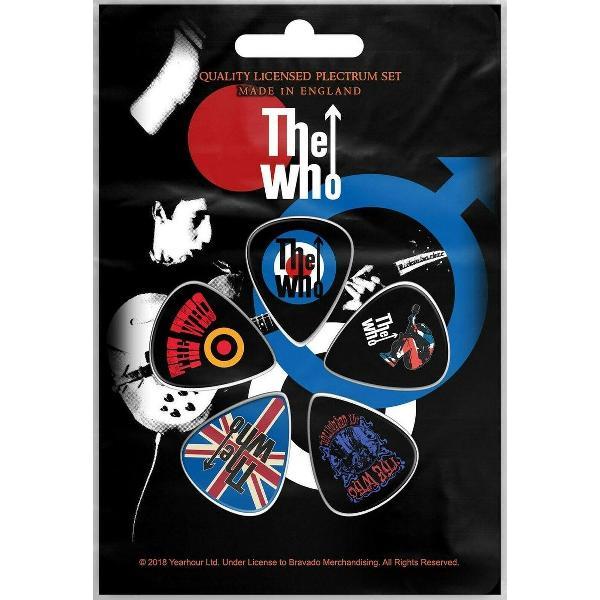 The Who Plectrum Pete Townsend Set van 5 Multicolours