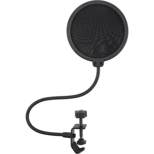 Dubbellaagse studiomicrofoon Pop-filter flexibel windscherm Mic-shield voor opname - 150mm